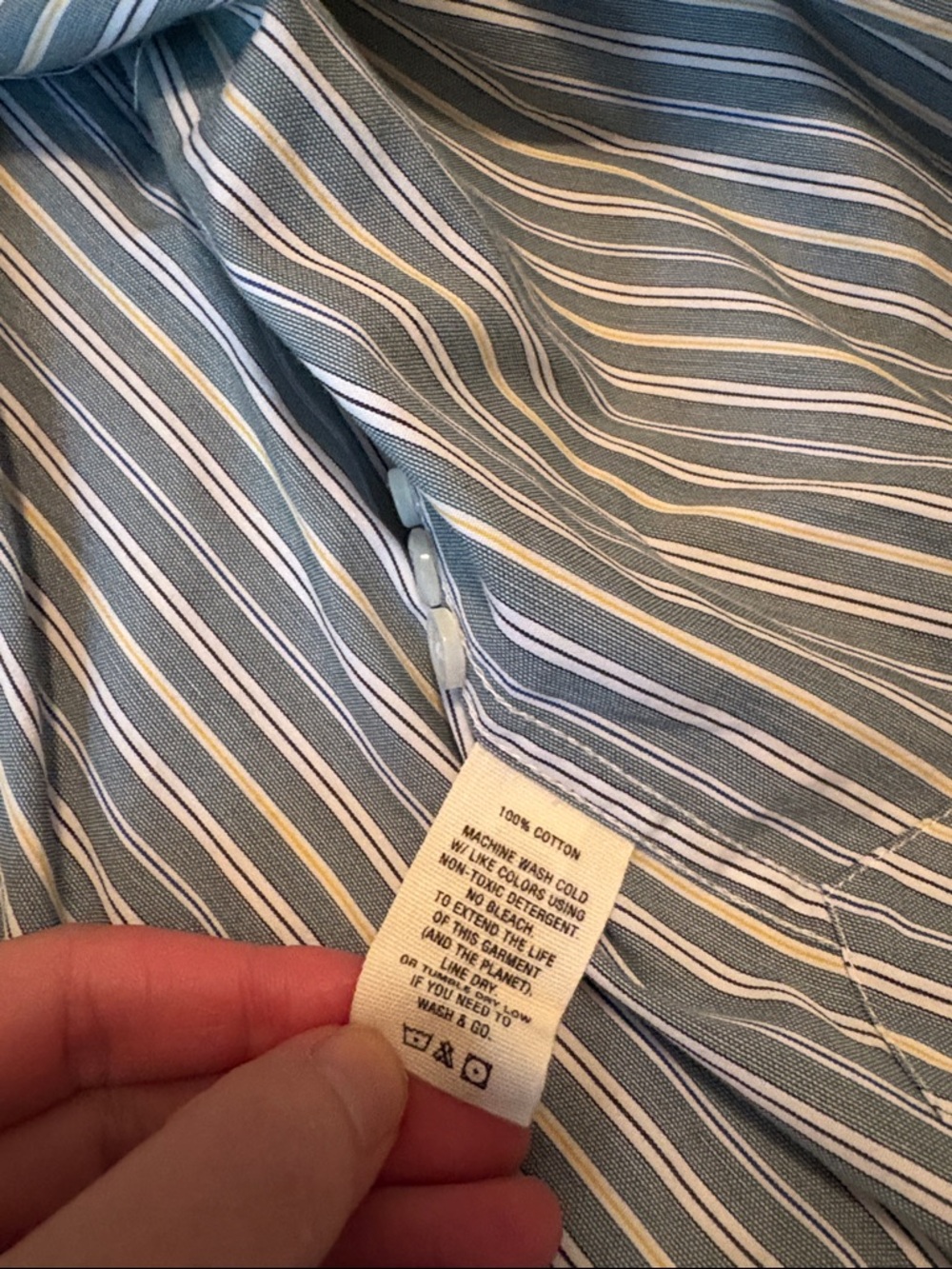 Alex Mill Green Stripe Button Down NWT - Picture 8 of 8